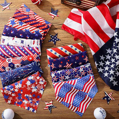 Dog Bandana Scarf Accessory For Easter Spring Summer-Paw Print Pad