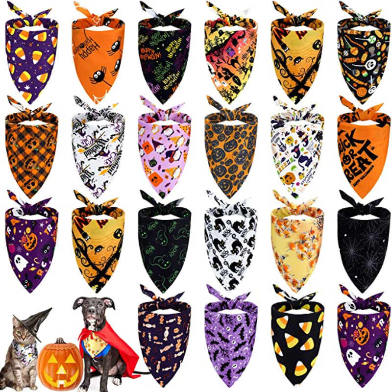 Dog Bandana Scarf Accessory For Easter Spring Summer-Paw Print Pad