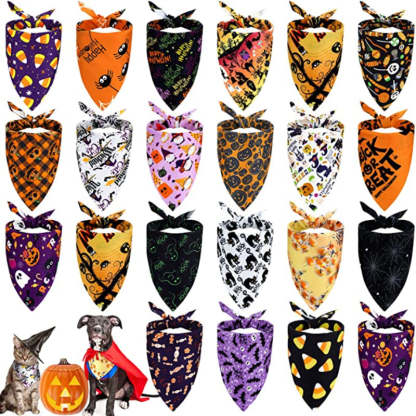 Dog Bandana Scarf Accessory For Easter Spring Summer-Paw Print Pad
