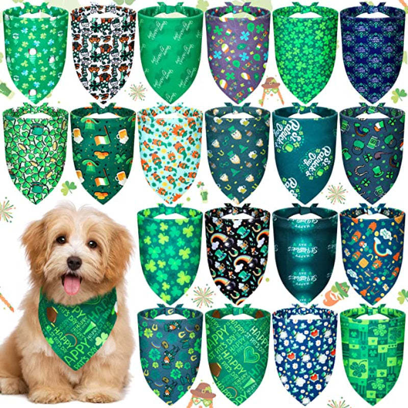 Dog Bandana Scarf Accessory For Easter Spring Summer-Paw Print Pad