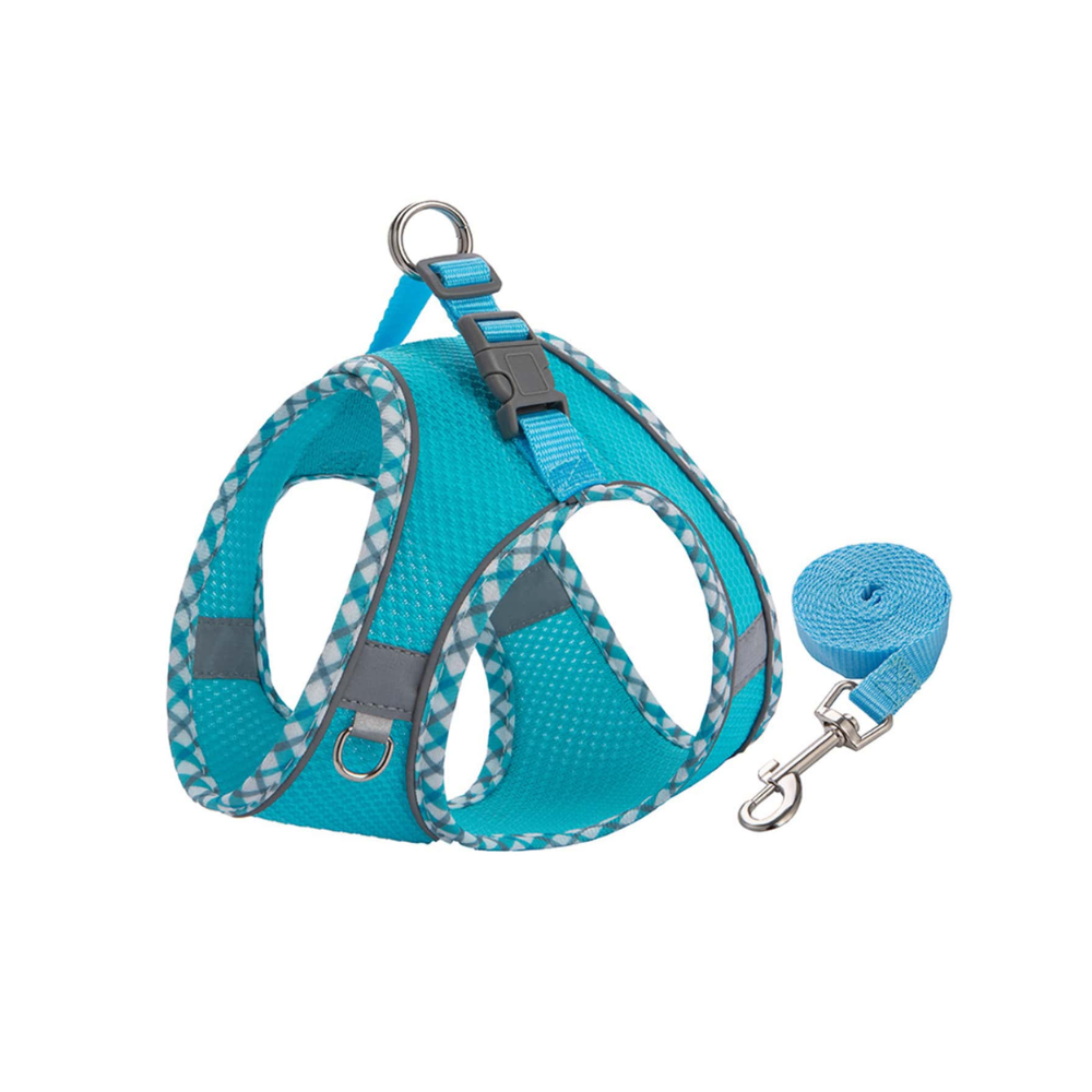 Multi Color Mesh Breathable Reflective Pet Harness For Dogs And Cats Outdoor Walking