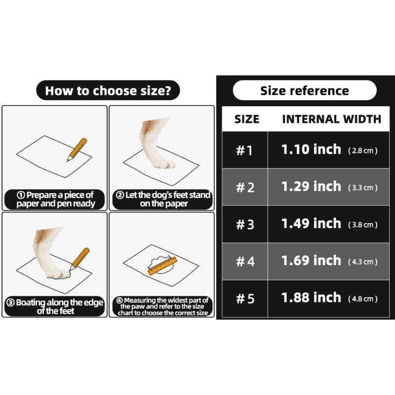 Dog Breathable Shoes For Paw Protector With Reflective Strips Rugged-Paw Print Pad