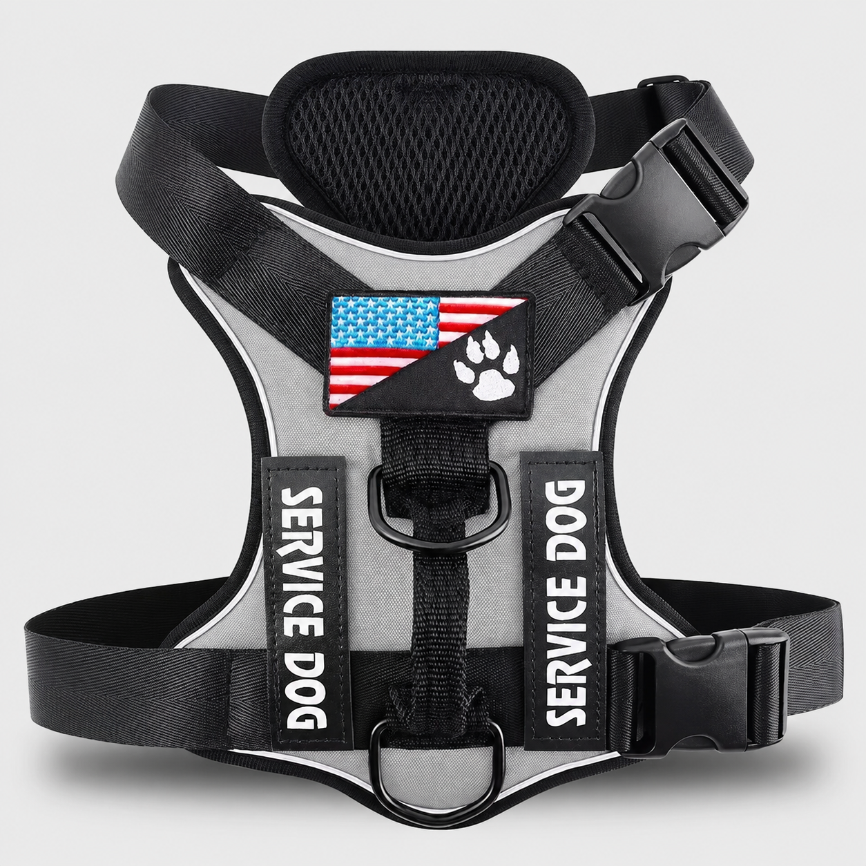 Adjustable Waterproof Soft Dog Harness With Reflective Vest 