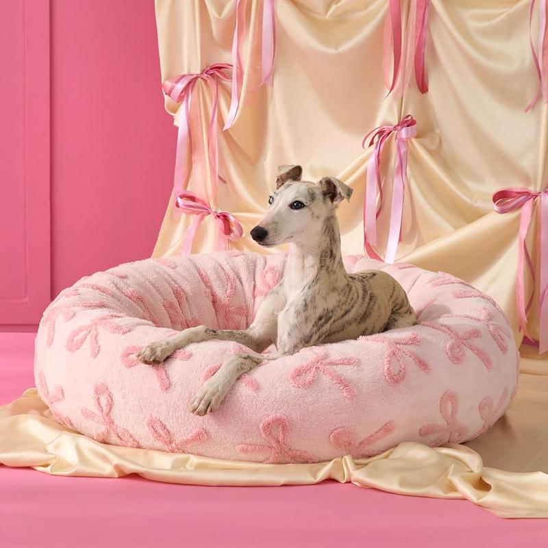 Round Donut Dog Bed Cushion