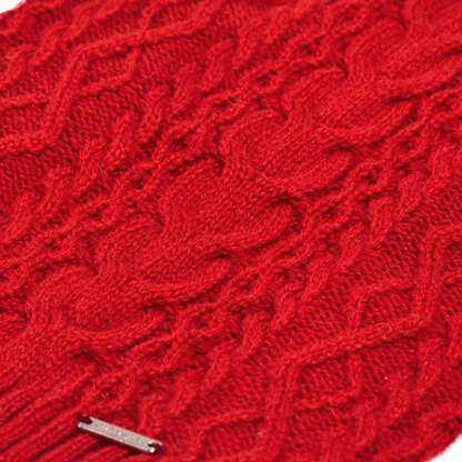 Pet Classic Dog Sweater Wool Blend Cable Knit Pullover Crewneck-Paw Print Pad