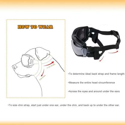 Adjustable Pet Sunglasses Goggles For Dogs-Paw Print Pad