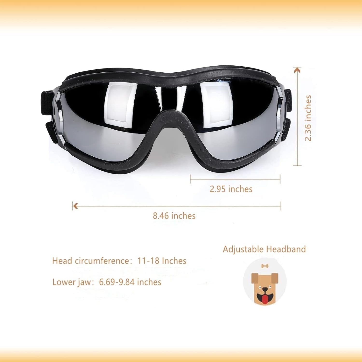 Adjustable Pet Sunglasses Goggles For Dogs-Paw Print Pad