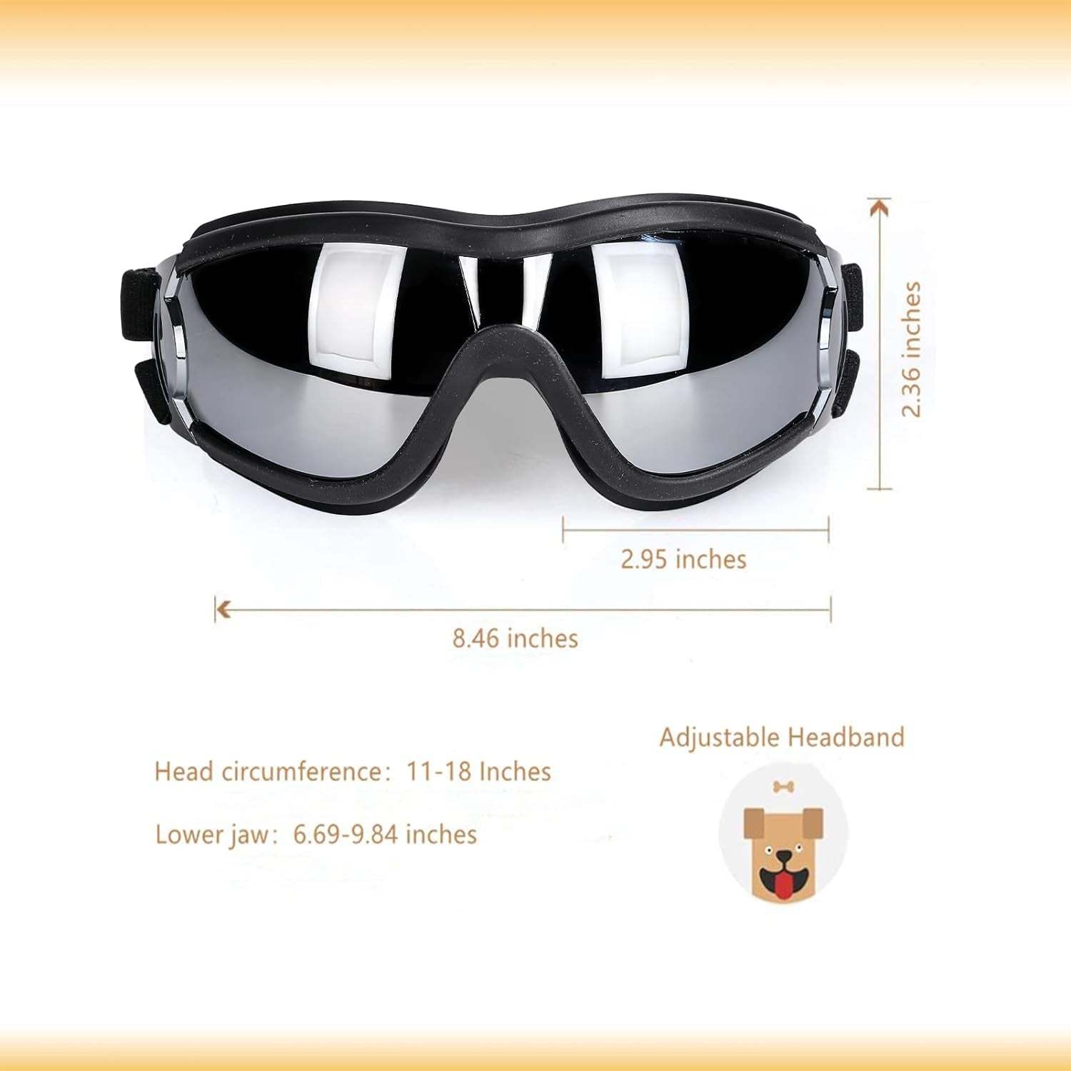 Adjustable Pet Sunglasses Goggles For Dogs-Paw Print Pad