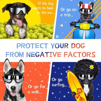 Adjustable Pet Sunglasses Goggles For Dogs-Paw Print Pad
