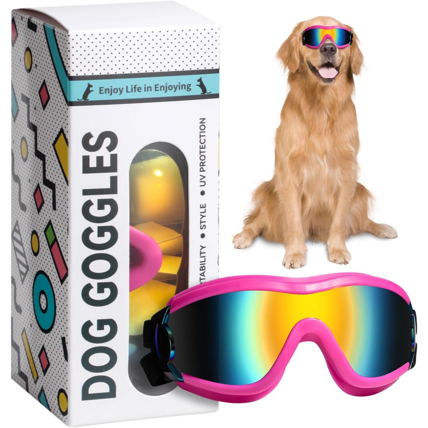 Adjustable Pet Sunglasses Goggles For Dogs-Paw Print Pad