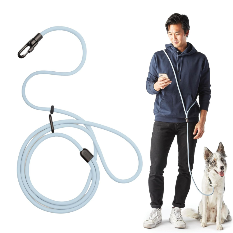 Pet Leash With Adjustable Strap-Paw Print Pad