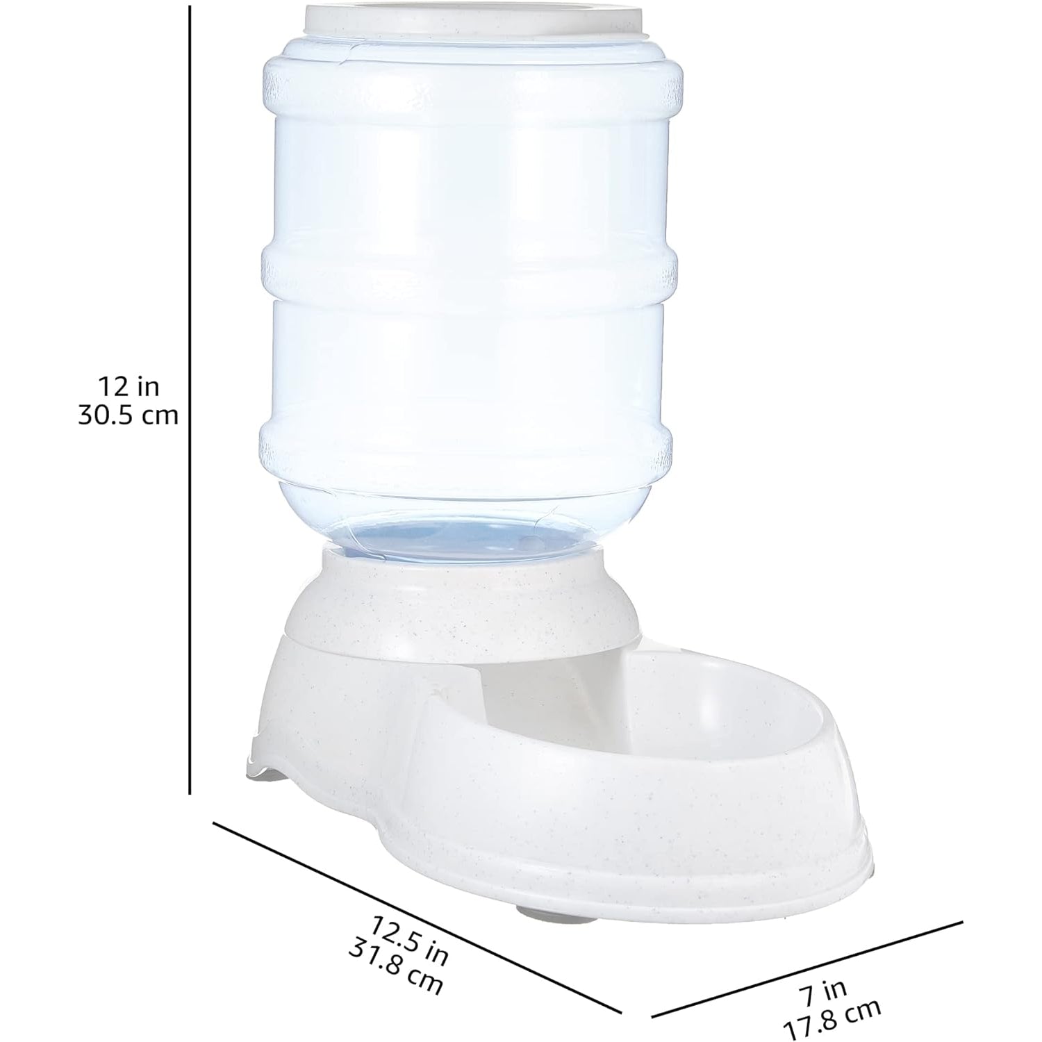 Gravity Pet Food Feeder For Dogs And Cats-Paw Print Pad