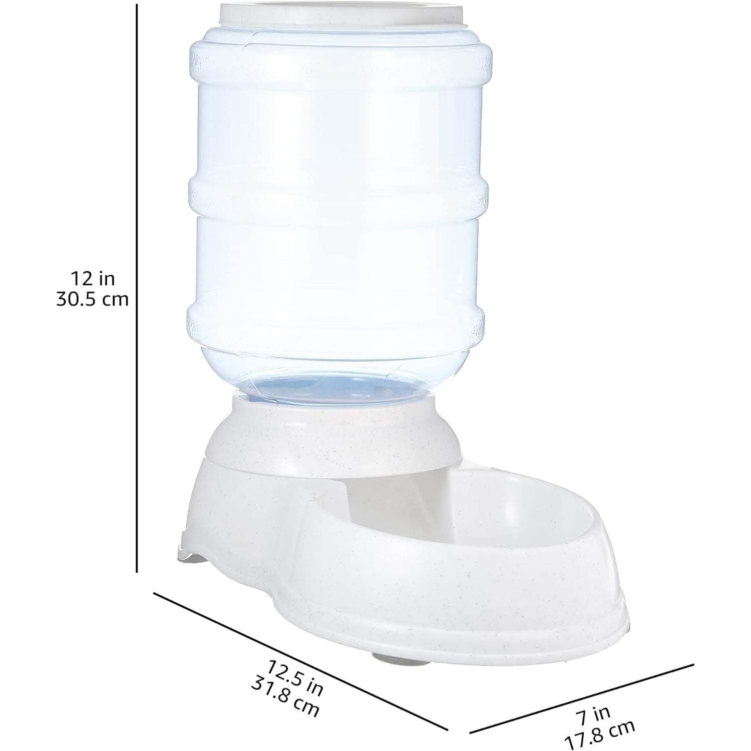 Gravity Pet Food Feeder For Dogs And Cats-Paw Print Pad