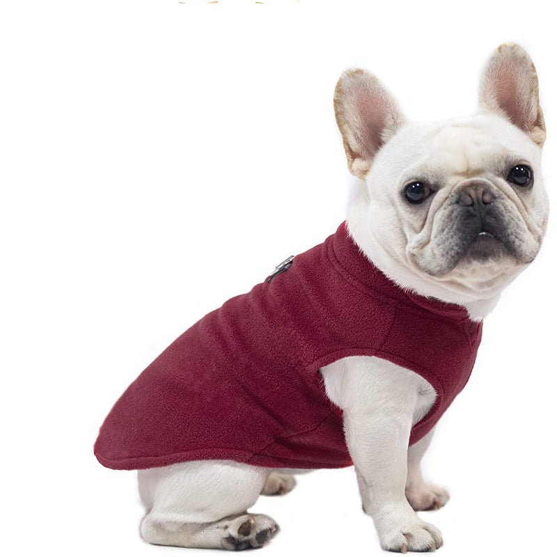 Dog Fleece Vest Sweater Winter Jacket For Small And Medium Dogs-Paw Print Pad