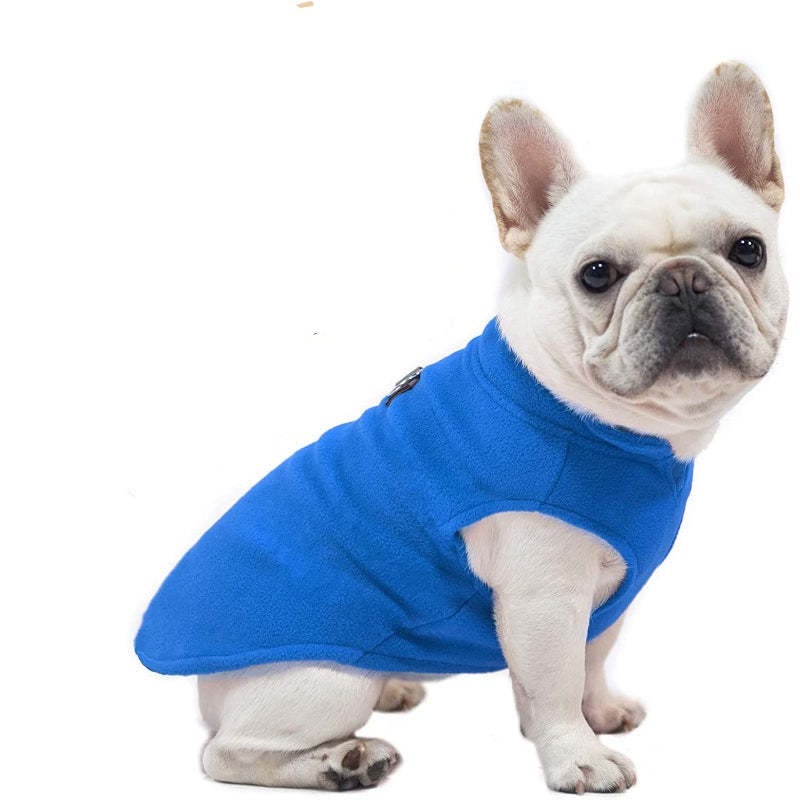 Dog Fleece Vest Sweater Winter Jacket For Small Coat Hoodie-Paw Print Pad