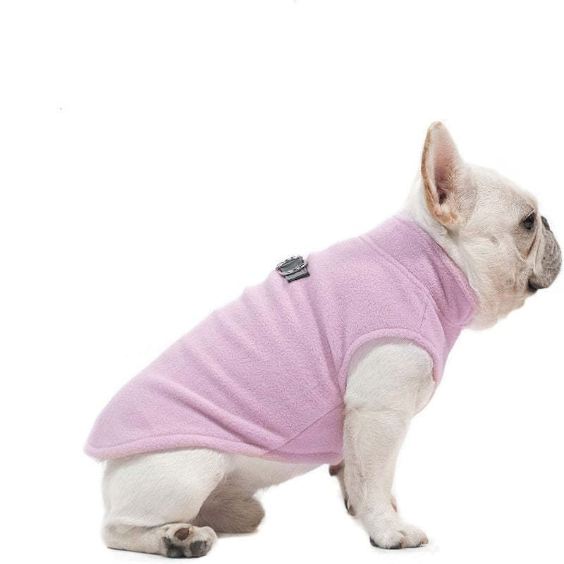 Dog Fleece Vest Sweater Winter Jacket For Small Coat Hoodie-Paw Print Pad