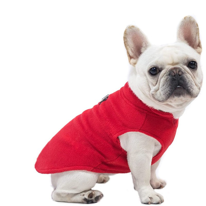 Dog Fleece Vest Sweater Winter Jacket For Small And Medium Dogs-Paw Print Pad