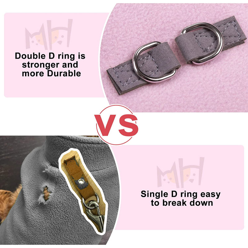 Dog Fleece Vest Sweater Winter Jacket For Small Coat Hoodie-Paw Print Pad