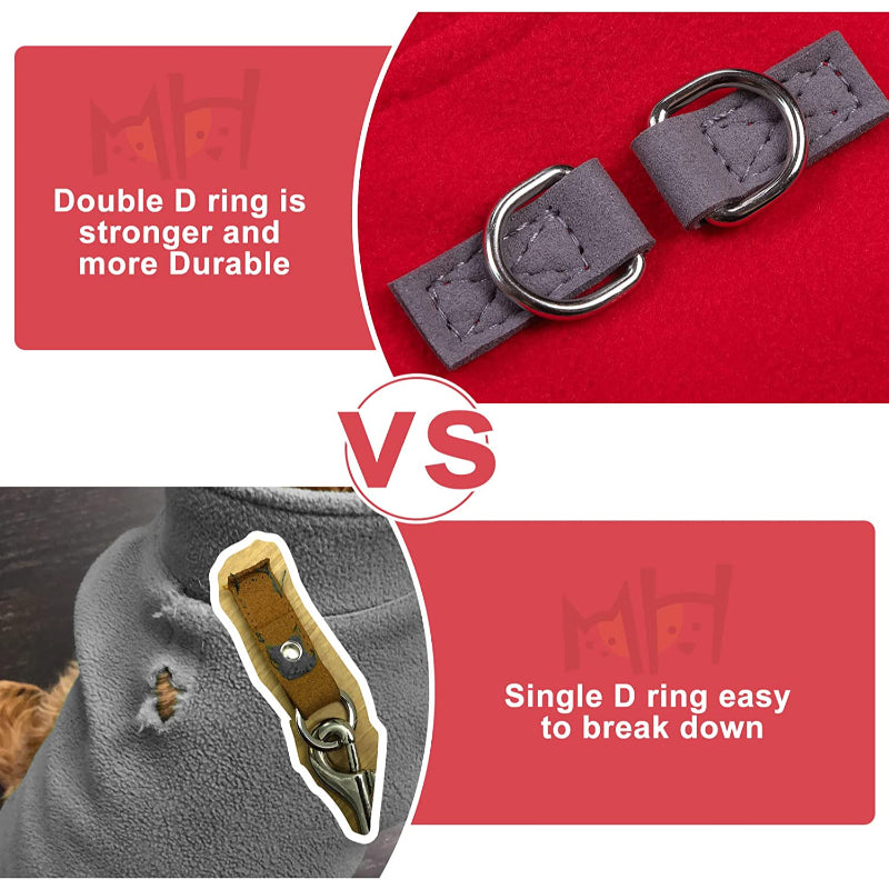 Dog Fleece Vest Sweater Winter Jacket For Small And Medium Dogs-Paw Print Pad