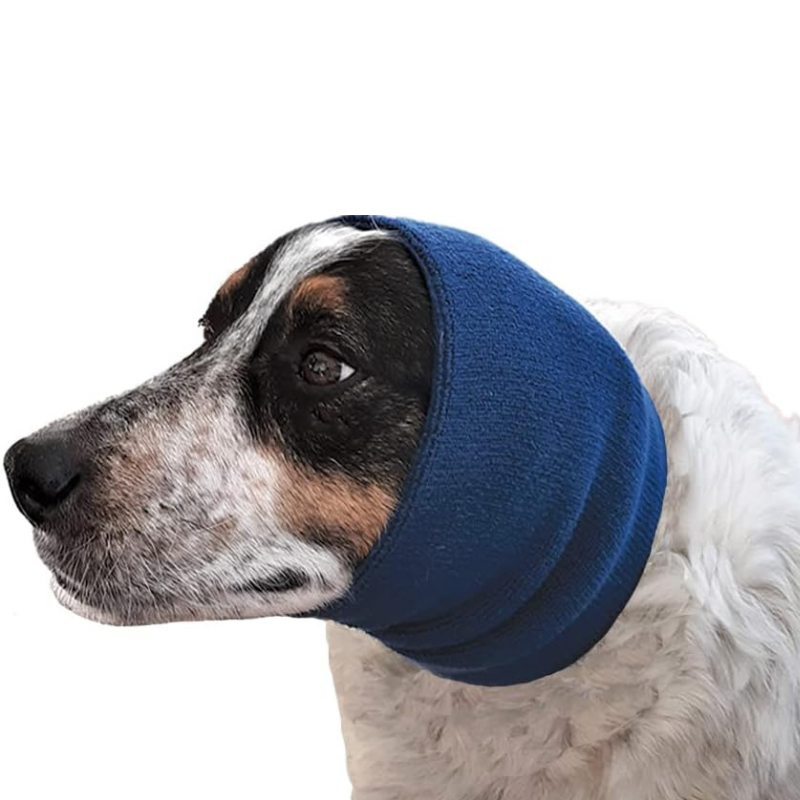 Calming Pet Hood For Grooming-Paw Print Pad