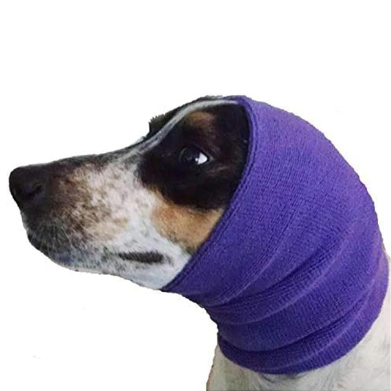 Calming Pet Hood For Grooming-Paw Print Pad