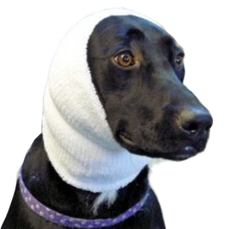 Calming Pet Hood For Grooming-Paw Print Pad