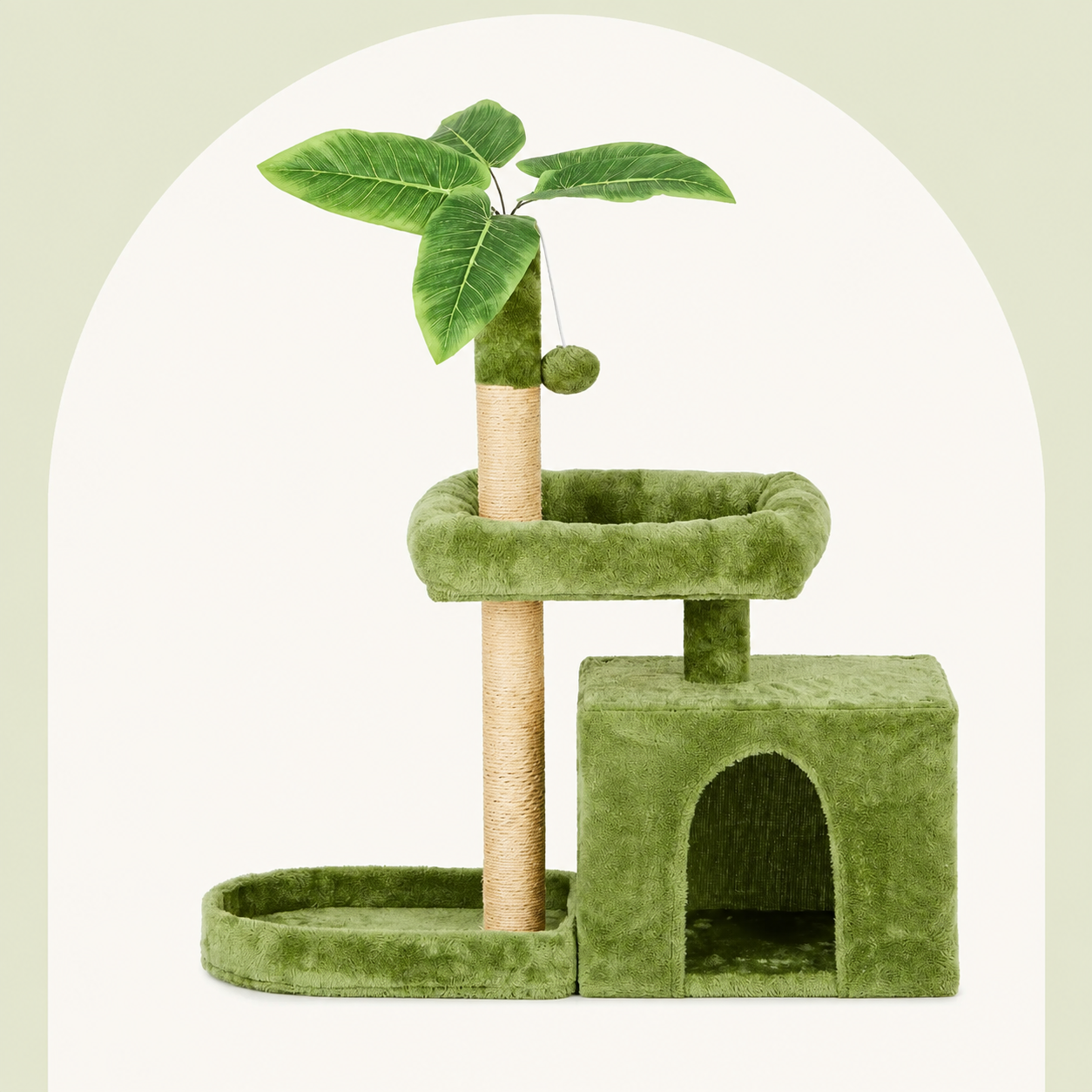 Cozy Indoor Plush Condo Cat Tower For Cats