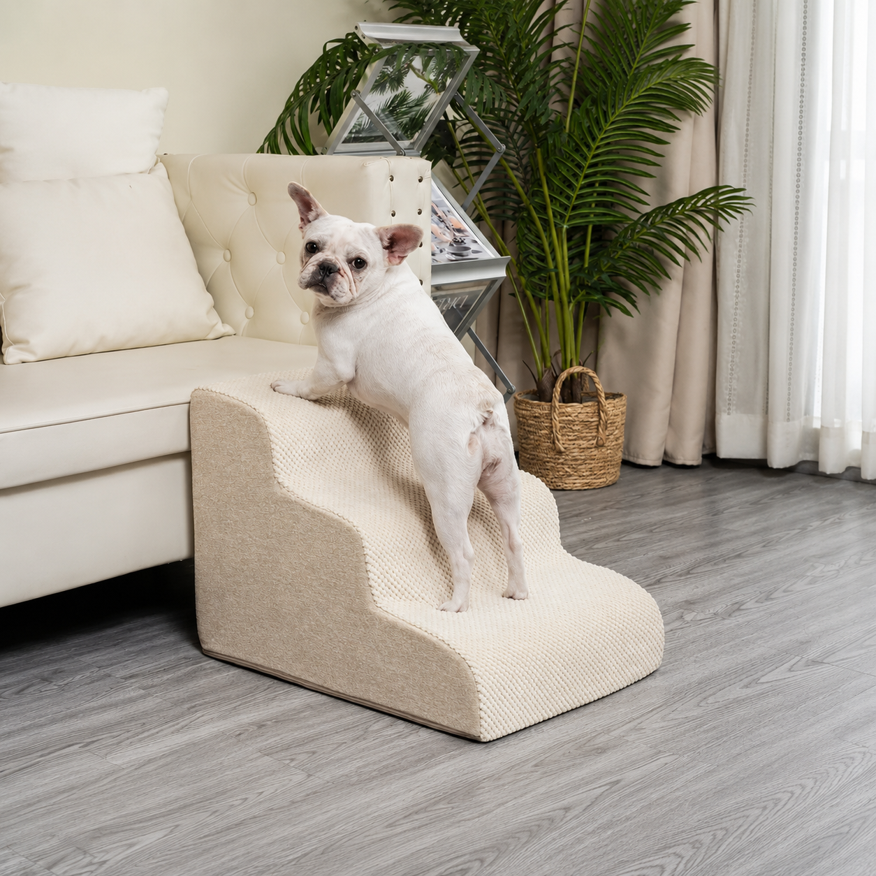 3 To 5 Step Dog And Cat Ramp For Indoor Climbing  