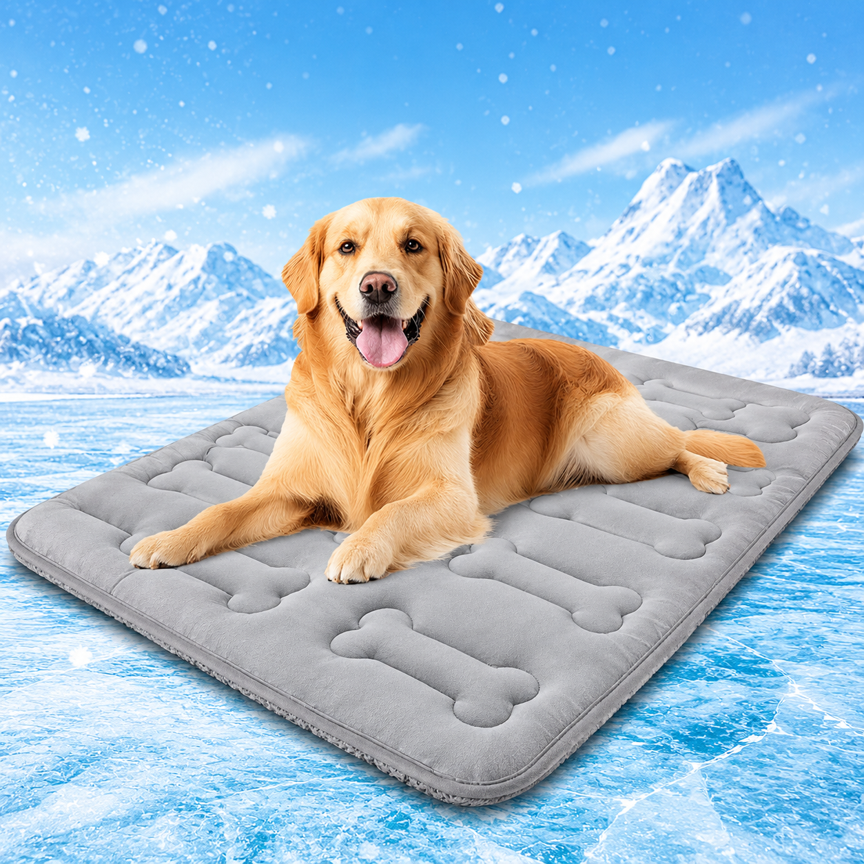 2 Pieces Portable Washable Pet Cooling Pad For Indoor Outdoor Use