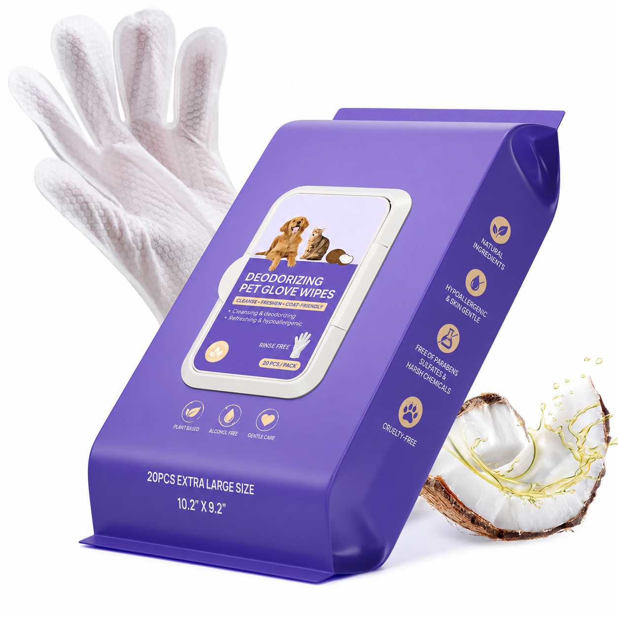 Disposable Dog Grooming Wipes For Cleaning