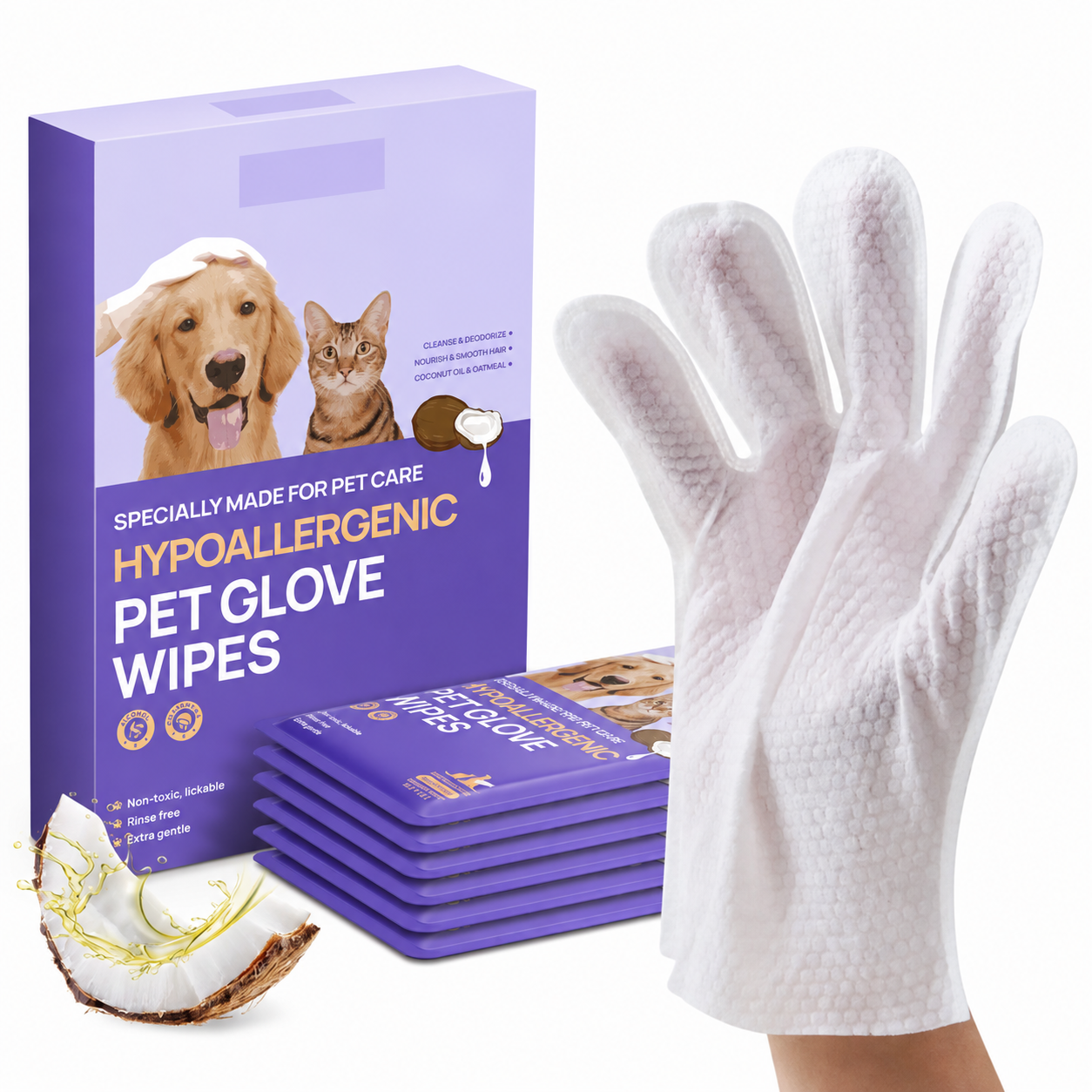 Disposable Dog Grooming Wipes For Cleaning