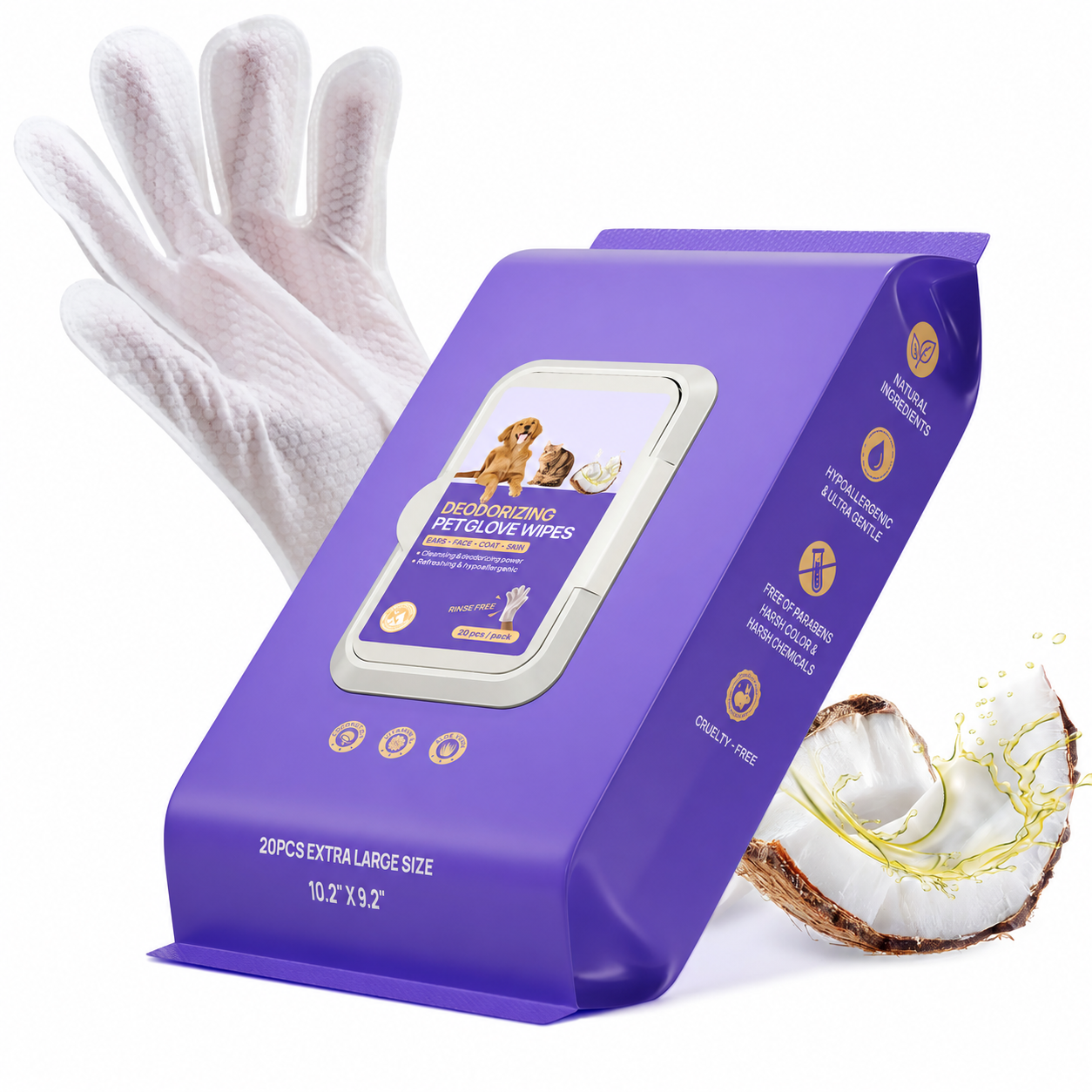 Disposable Dog Grooming Wipes For Cleaning