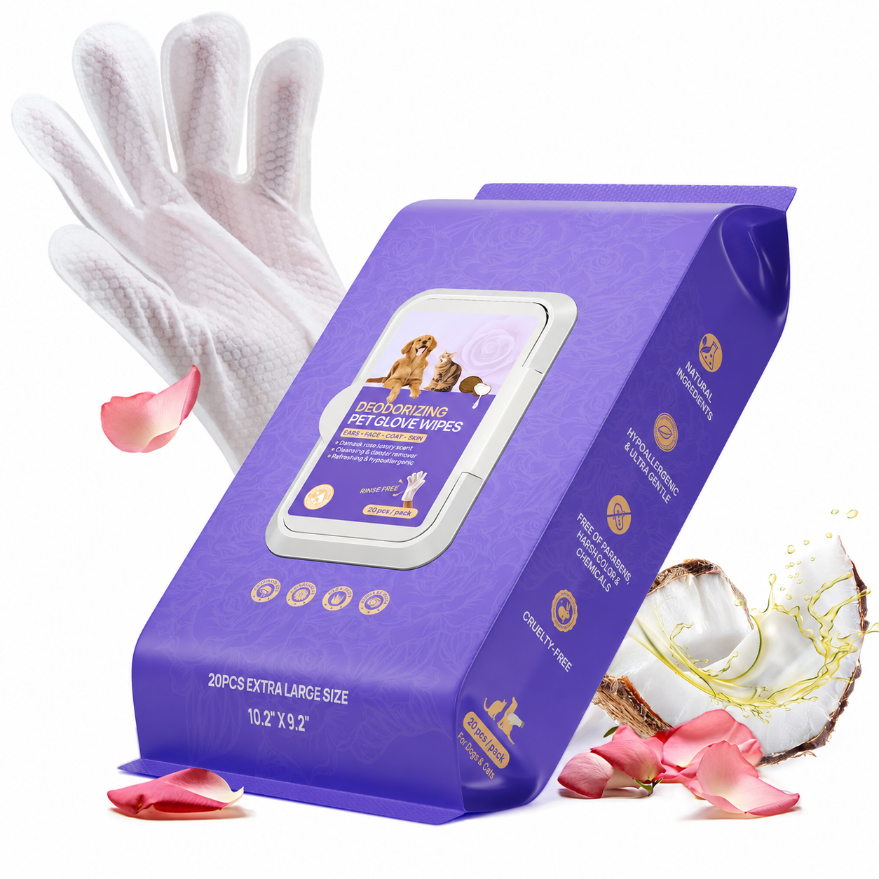 Disposable Dog Grooming Wipes For Cleaning