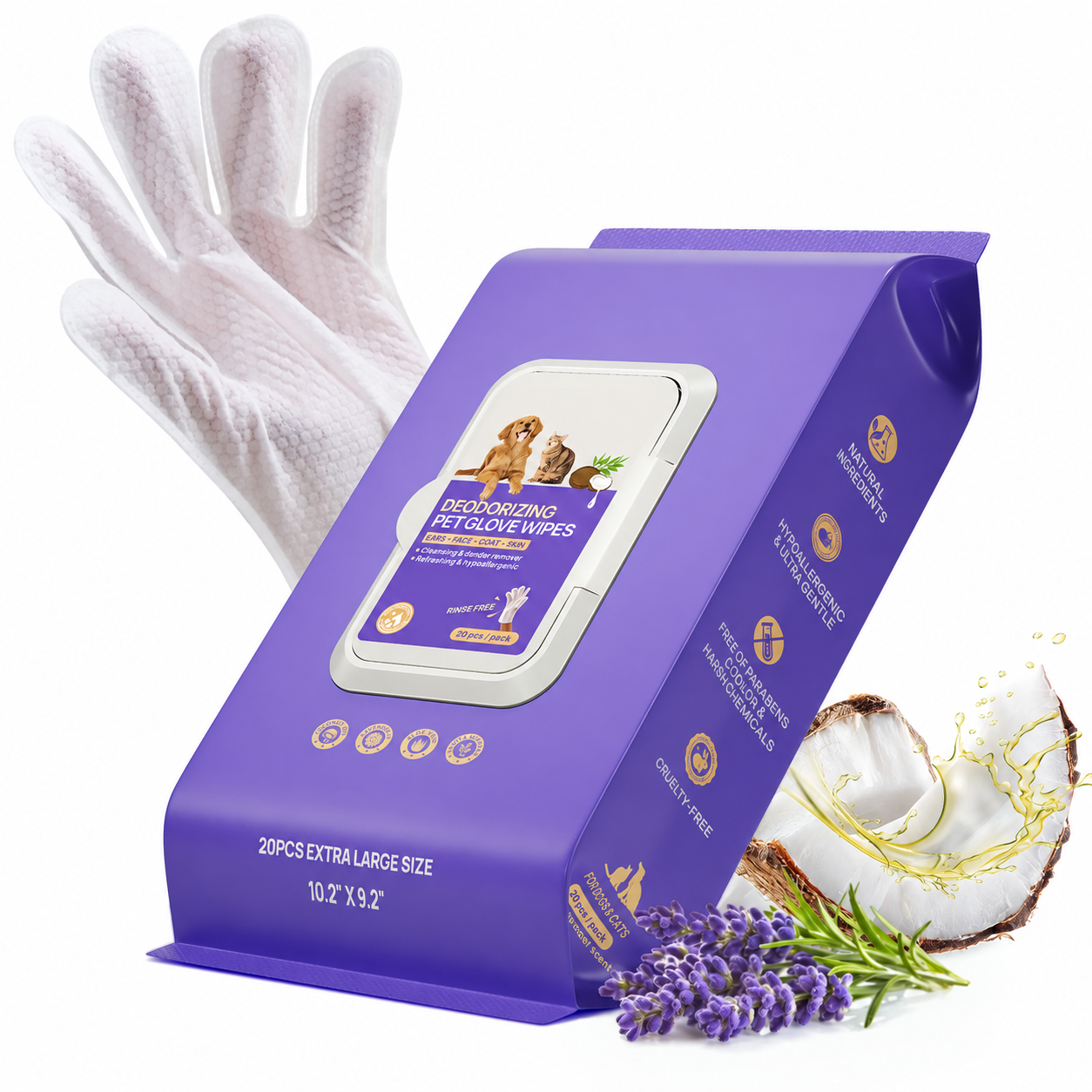 Disposable Dog Grooming Wipes For Cleaning