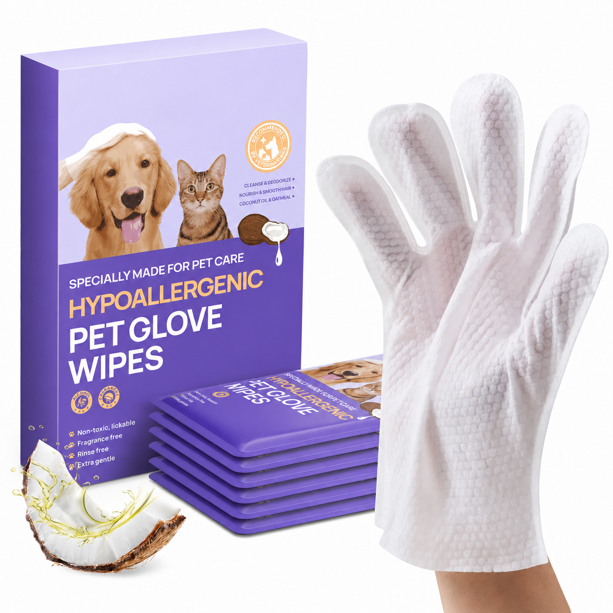 Disposable Dog Grooming Wipes For Cleaning