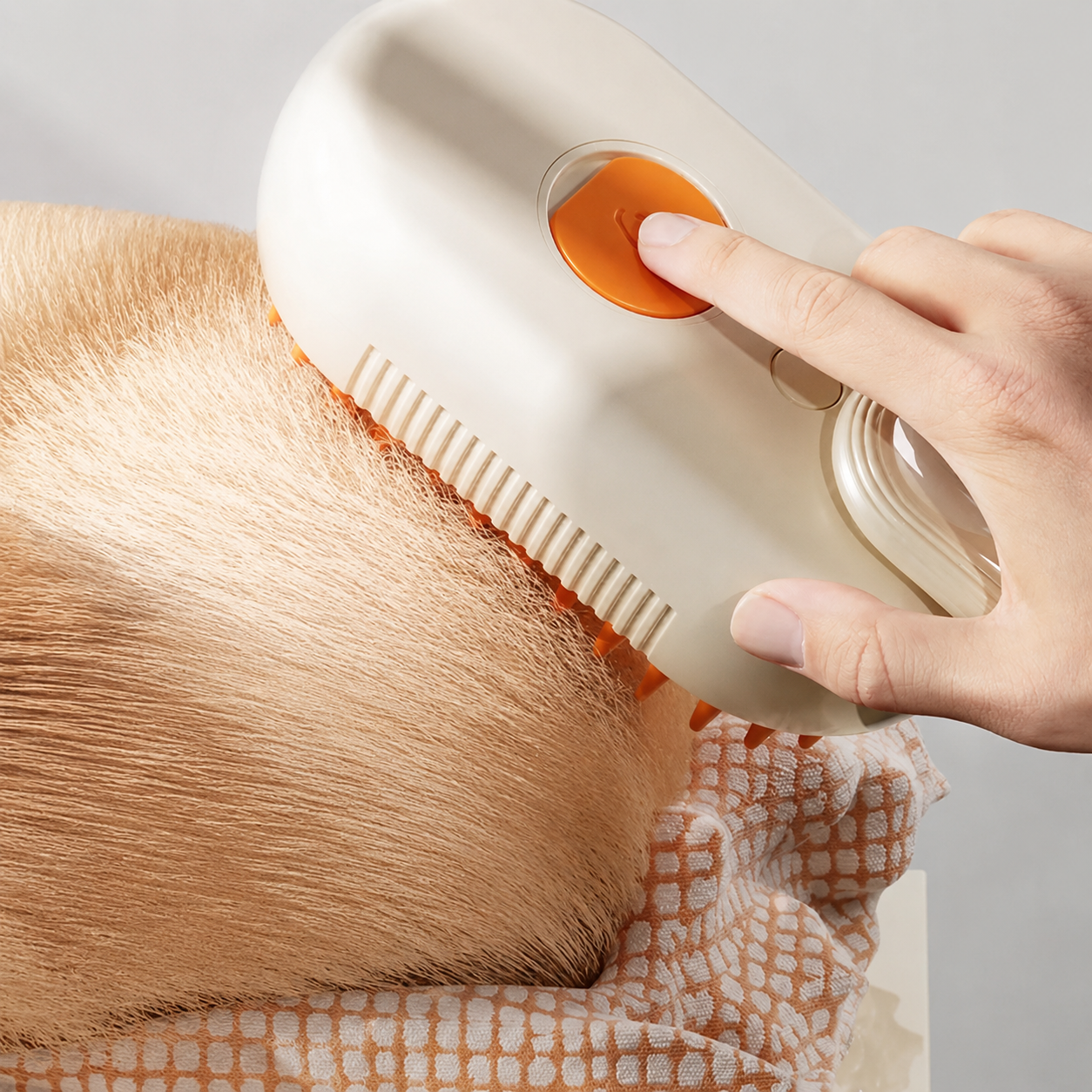 3 in 1 Steam Pet Grooming Brush for Hair Removal and Everyday Care