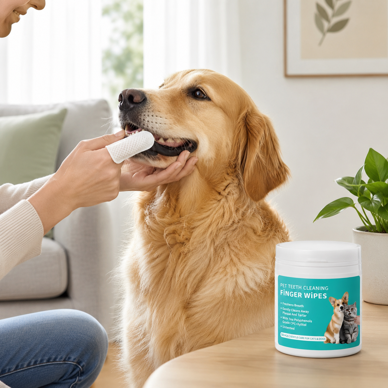 Pack of 2 Pet Cleaning Wipes Set for Everyday Grooming Care