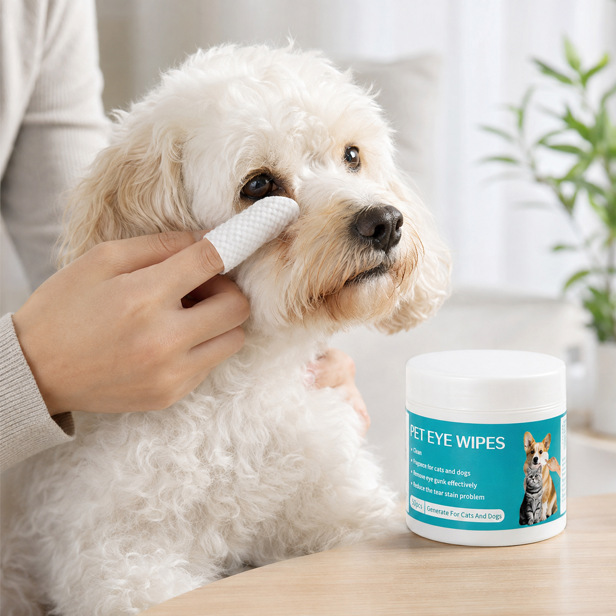 Pack of 2 Pet Cleaning Wipes Set for Everyday Grooming Care