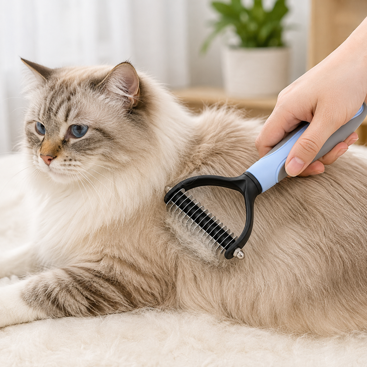 Knotter Hair Removal Comb Double Sided Brush