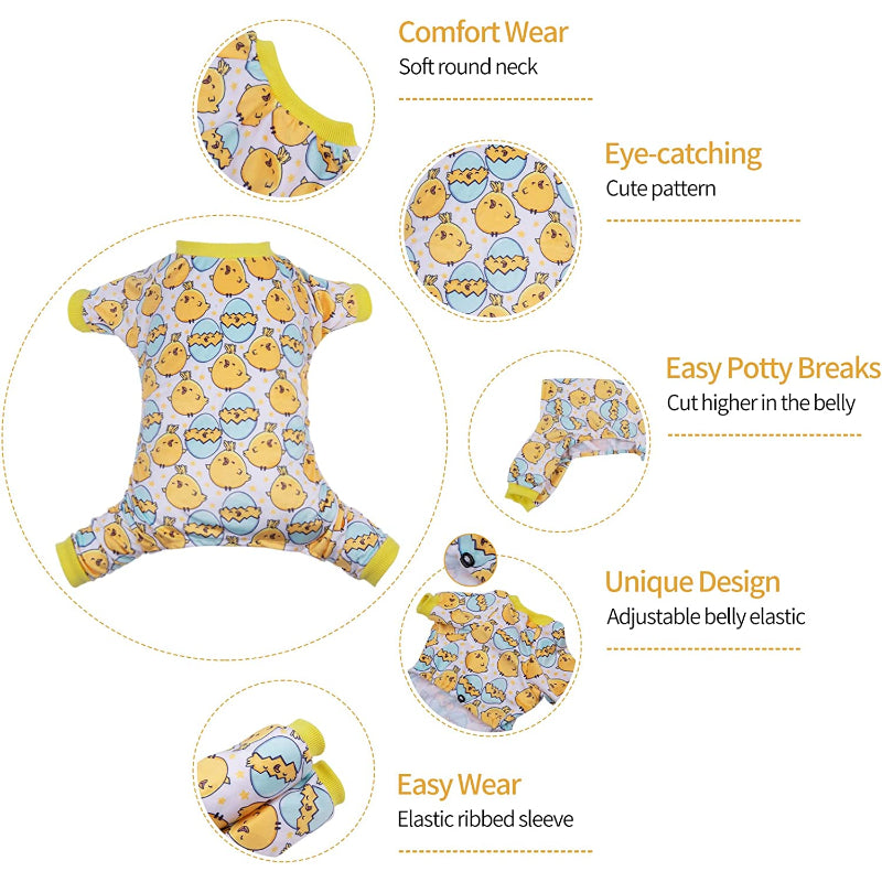 Large Dog Pajamas Clothes Soft Cat Apparel-Paw Print Pad