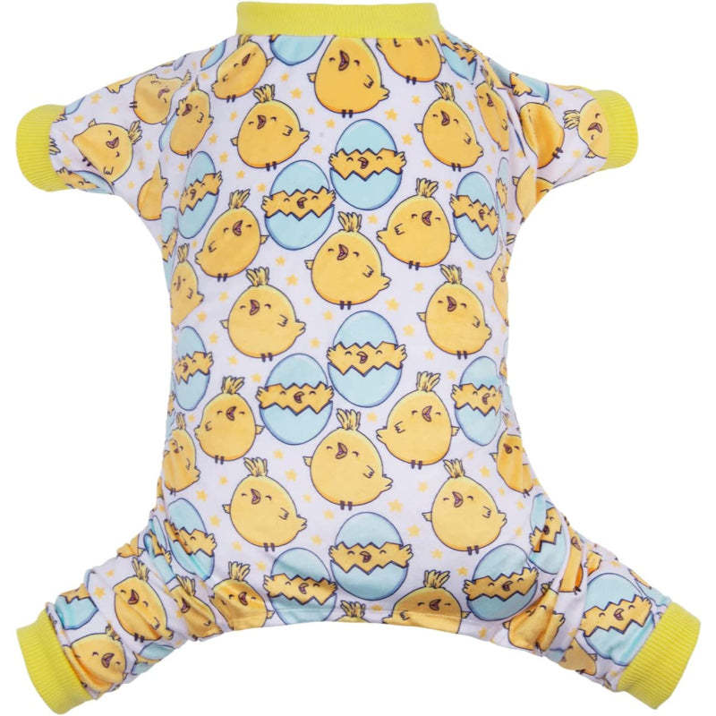 Large Dog Pajamas Clothes Soft Cat Apparel-Paw Print Pad