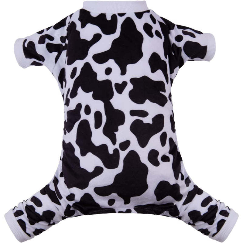 Cow Dog Pajamas Soft Puppy Pjs For Small Dogs-Paw Print Pad