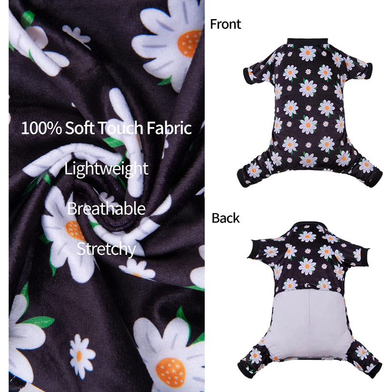 Daisy Dog Pyjamas Soft For Small Dog-Paw Print Pad