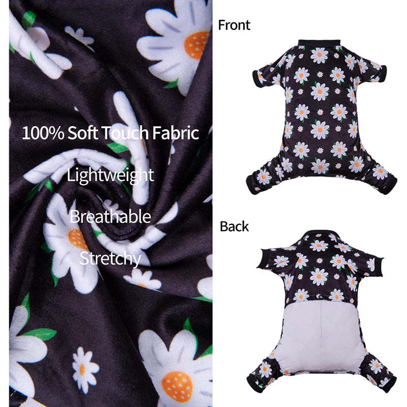 Daisy Dog Pyjamas Soft For Small Dog-Paw Print Pad