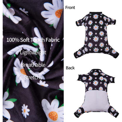 Daisy Dog Pyjamas Soft For Small Dog-Paw Print Pad