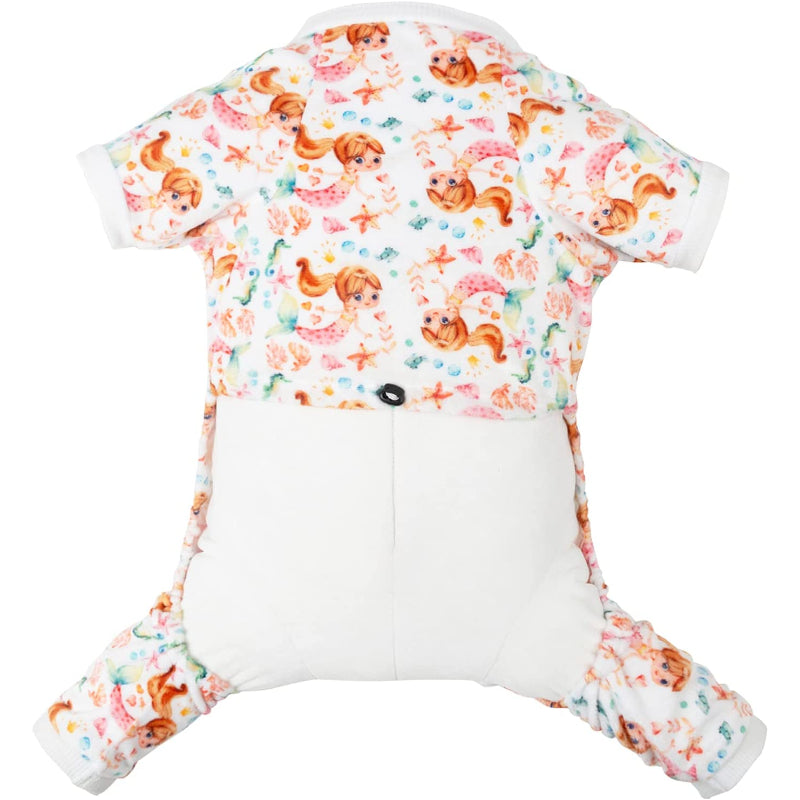 Dog Pajamas Cat Clothes Pet Pjs Soft Onesie For Small Dogs-Paw Print Pad