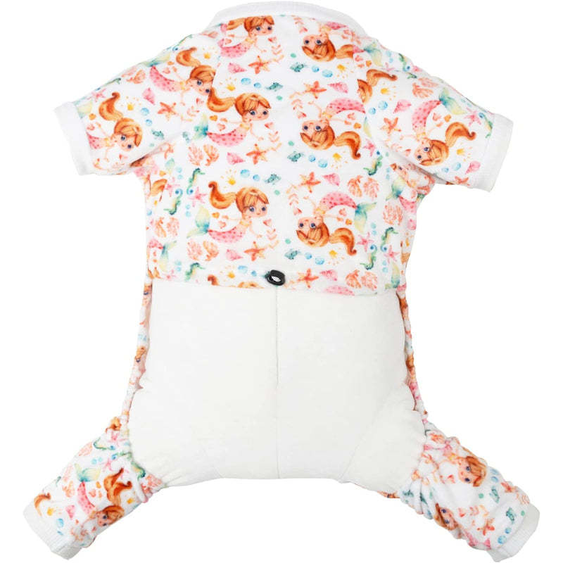 Dog Pajamas Cat Clothes Pet Pjs Soft Onesie For Small Dogs-Paw Print Pad