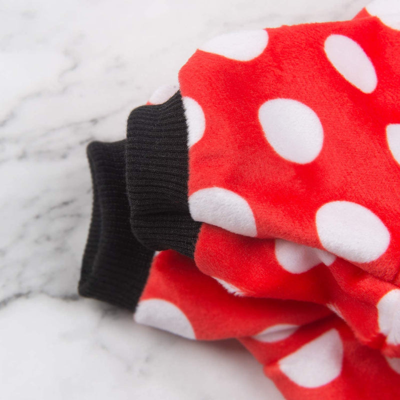 Pajamas Dots Dog Jumpsuit Pet Clothes Pajamas Puppy Clothes-Paw Print Pad