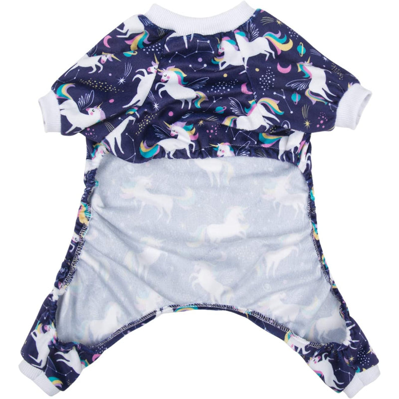 White Unicorn Dog Apparel Dog Jumpsuit Pet Clothes-Paw Print Pad