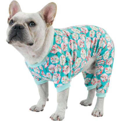 Small Dogs Clothes Soft Cat Apparel Puppy Pjs Onesies-Paw Print Pad